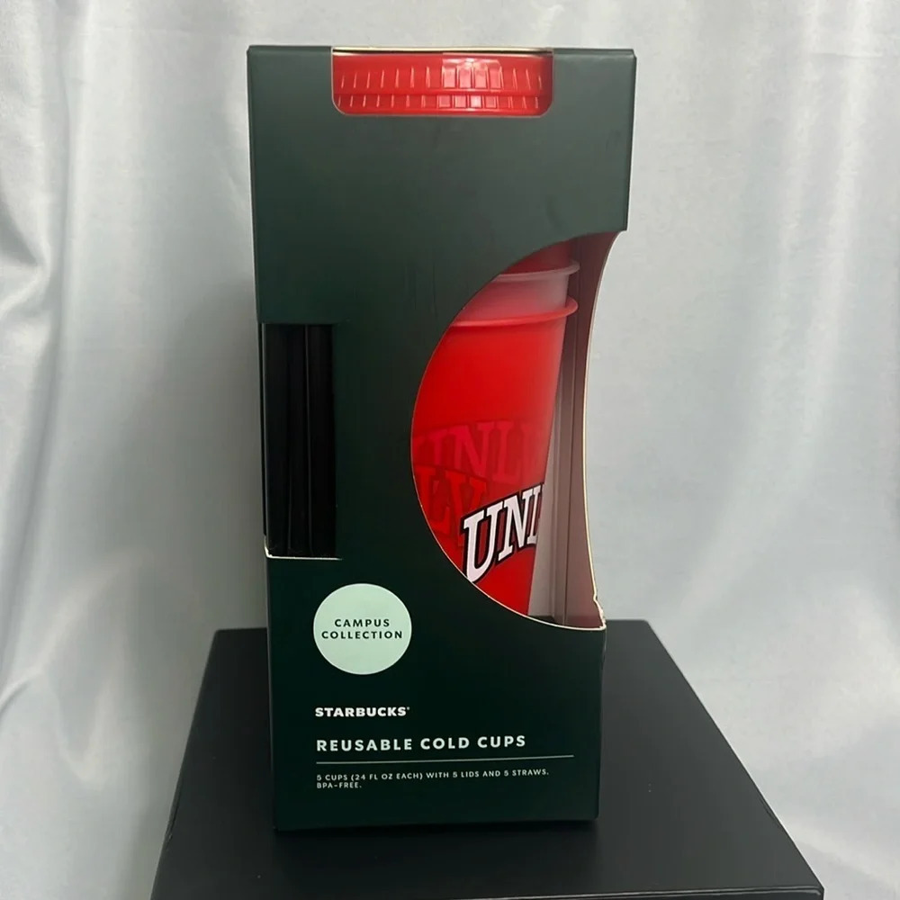 Starbucks UNLV Campus Collection Reusable Cold Cups 24oz 5 Pack 2022